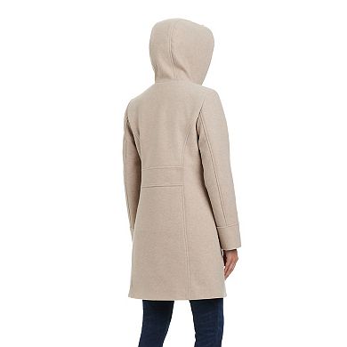 Women's d.e.t.a.i.l.s Melange Faux Wool Zip-Front Coat