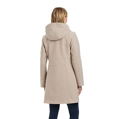 Women's d.e.t.a.i.l.s Melange Faux Wool Zip-Front Coat