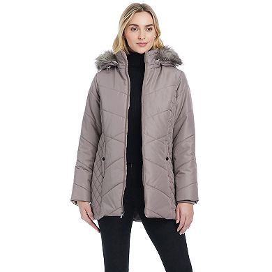 Women's d.e.t.a.i.l.s Diamond Waist Quilted Jacket