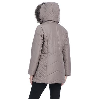 Women's d.e.t.a.i.l.s Diamond Waist Quilted Jacket