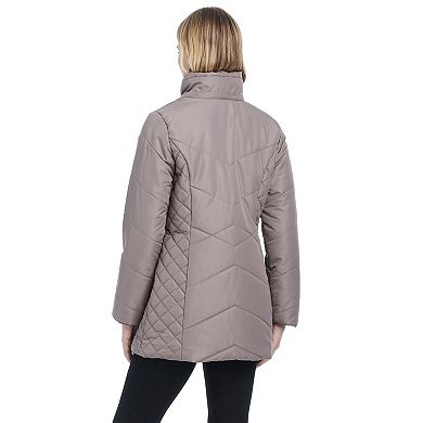 Women's d.e.t.a.i.l.s Diamond Waist Quilted Jacket