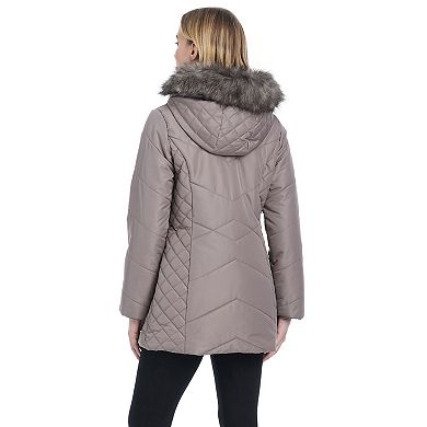 Women's d.e.t.a.i.l.s Diamond Waist Quilted Jacket