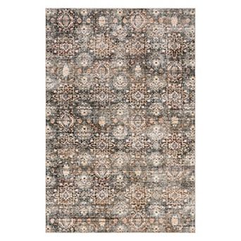 nuLOOM Keziah Vintage Medallion Spill Proof Machine Washable Area Rug