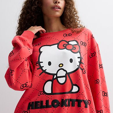 Juniors' Hello Kitty Crewneck Sweatshirt