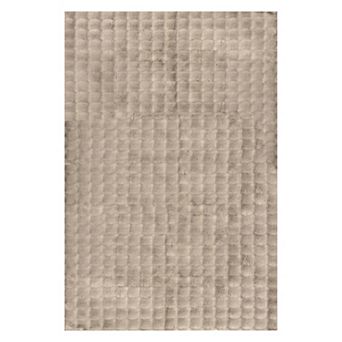 nuLOOM Jeni Solid Faux Rabbit Machine Washable Area Rug