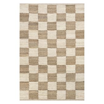 nuLOOM Christana Traditional Checkered Jute Area Rug