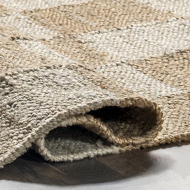 nuLOOM Christana Traditional Checkered Jute Area Rug