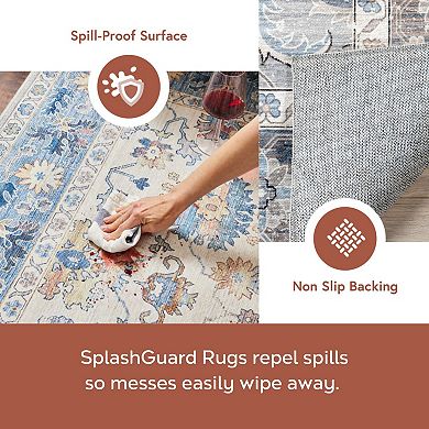 nuLOOM Ari Faded Spill Proof Area Rug