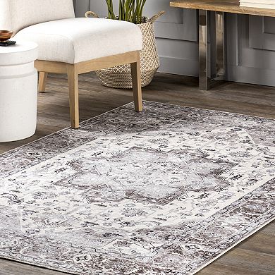 nuLOOM Ari Faded Spill Proof Area Rug