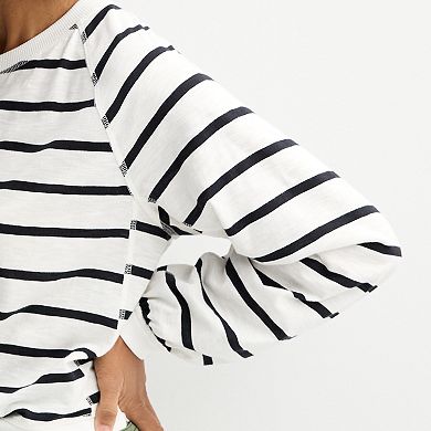 Women's Sonoma Goods For Life® Balloon Sleeve Raglan T-Shirt