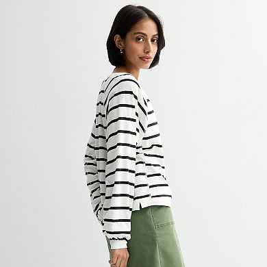 Women's Sonoma Goods For Life® Balloon Sleeve Raglan T-Shirt