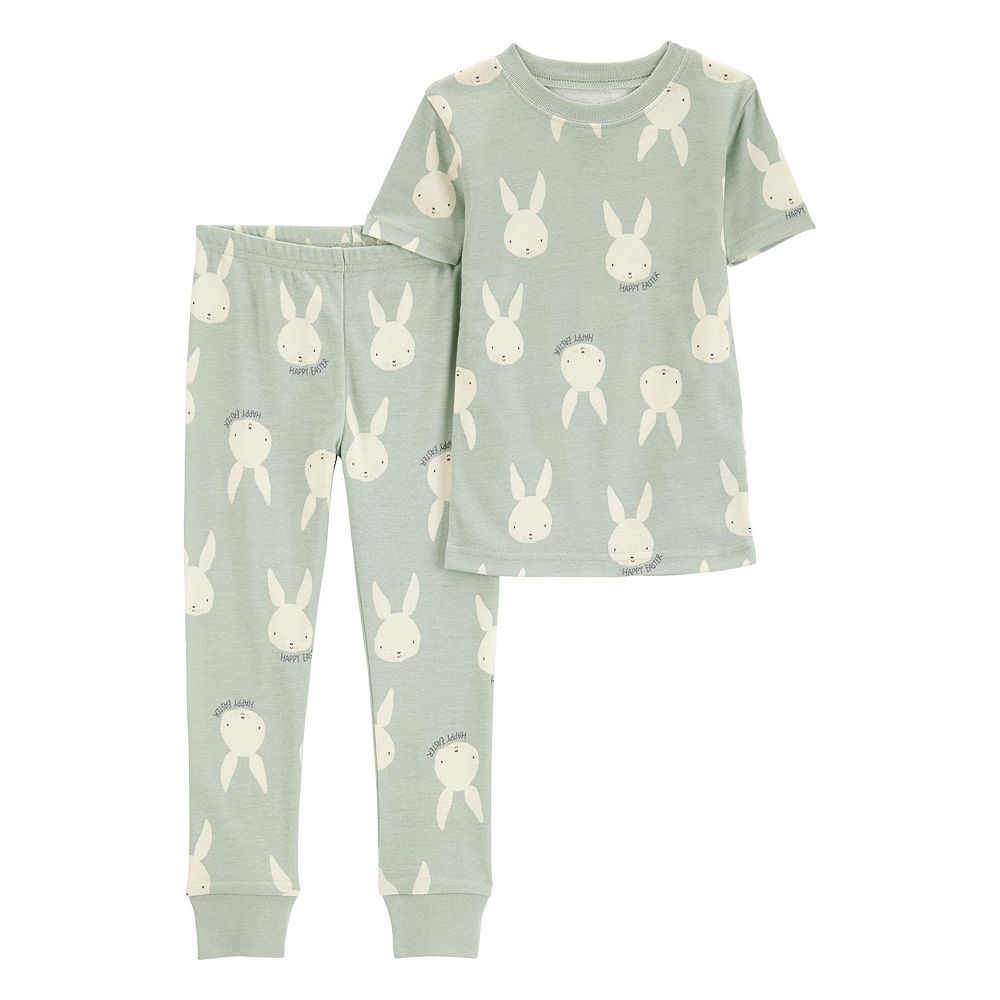 Toddler Carter's 2-Piece Bunny Snug Fit Cotton Pajama Top & Pajama Pants Set