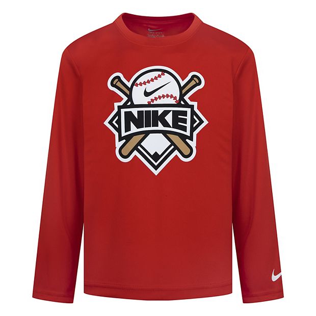 Boys 4-7 Nike Baseball Badge Dri-FIT Long Sleeve T-shirt