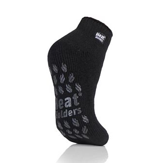 Heat Holders Women's Original 7X Warmer Solid Ankle Slipper Socks with Grippers