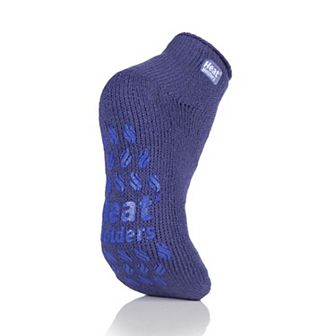 Heat Holders Women's Original 7X Warmer Solid Ankle Slipper Socks with Grippers