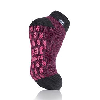 Women's Heat Holders Original Warmer Twist Ankle Slipper Socks with Grippers