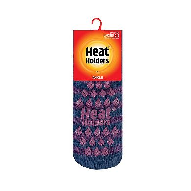 Women's Heat Holders Original 7X Warmer Ankle Slipper Socks with Grippers