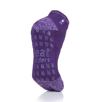 Heat Holders Women's Original 7X Warmer Twist Ankle Slipper Socks with Grippers