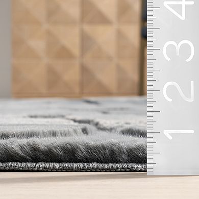 nuLOOM Jireh Modern Plush Geometric Machine Washable Area Rug