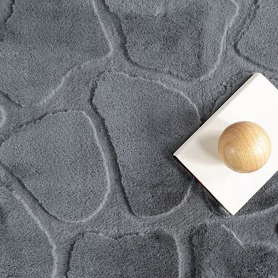 nuLOOM Jireh Modern Plush Geometric Machine Washable Area Rug