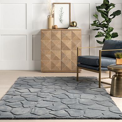 nuLOOM Jireh Modern Plush Geometric Machine Washable Area Rug