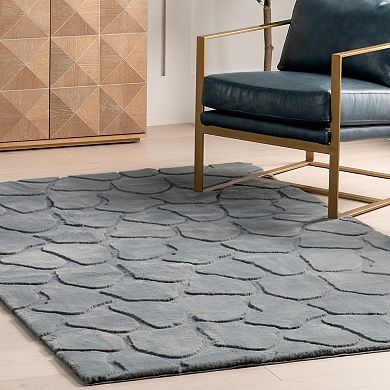 nuLOOM Jireh Modern Plush Geometric Machine Washable Area Rug