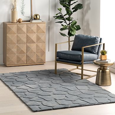 nuLOOM Jireh Modern Plush Geometric Machine Washable Area Rug