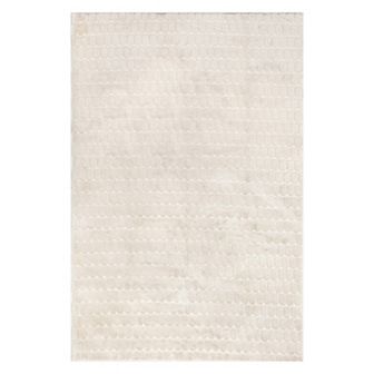 nuLOOM Nia Tile Faux-Fur Rabbit Machine Washable Area Rug