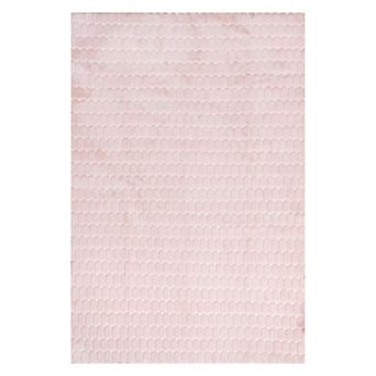 nuLOOM Nia Tile Faux-Fur Rabbit Machine Washable Area Rug