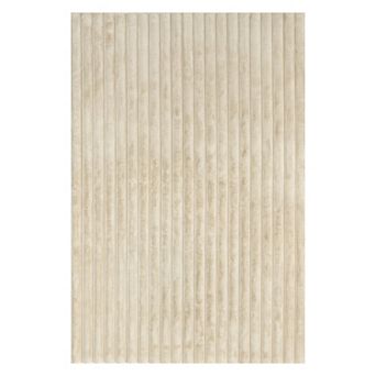 nuLOOM Kai Stripe Faux-Fur Rabbit Machine Washable Area Rug