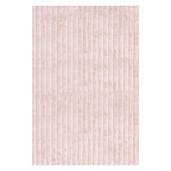 nuLOOM Kai Stripe Faux-Fur Rabbit Machine Washable Area Rug