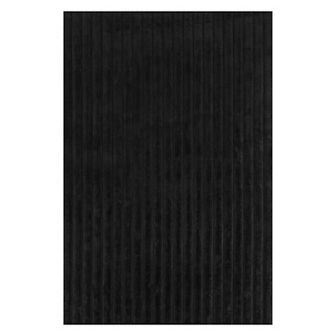 nuLOOM Kai Stripe Faux-Fur Rabbit Machine Washable Area Rug