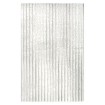 nuLOOM Kai Stripe Faux-Fur Rabbit Machine Washable Area Rug