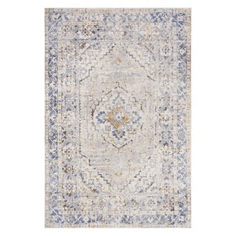 nuLOOM Vintage Medallion Machine Washable Area Rug
