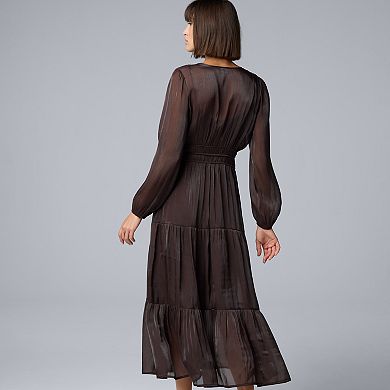 Women's Simply Vera Vera Wang V-Neck Tiered Maxi Dress