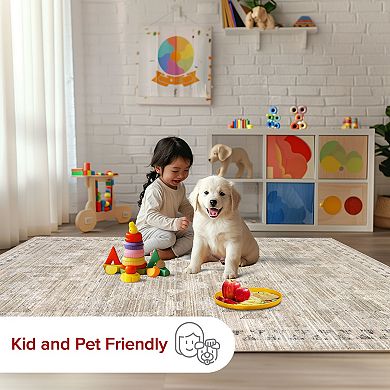 nuLOOM Aine Bordered Indoor / Outdoor Area Rug