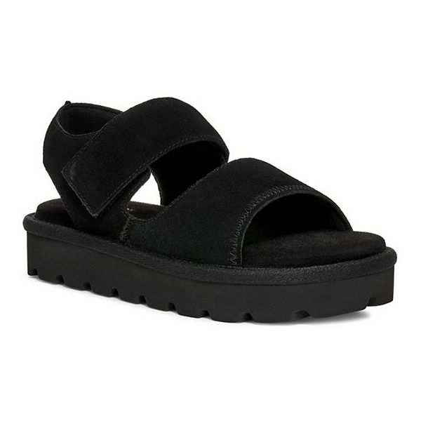 Women's Koolaburra by UGG Tizz Suede Slide Sandals - Black (5)