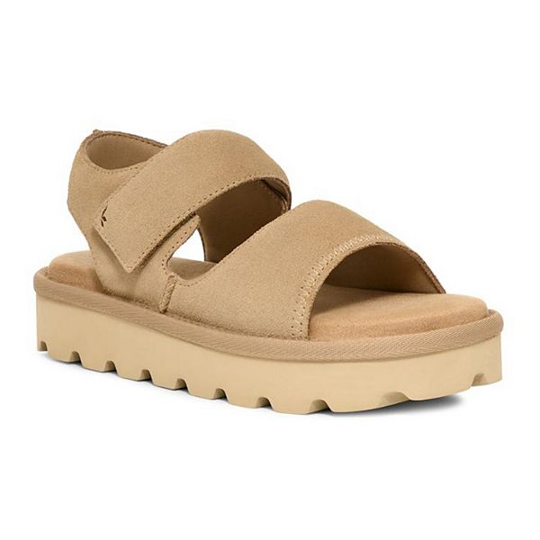 Women's Koolaburra by UGG Tizz Suede Slide Sandals - Desert Stone (5)