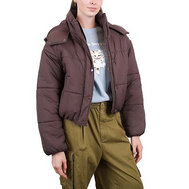 Juniors' Coffee Shop Marshmallow Puffer Jacket