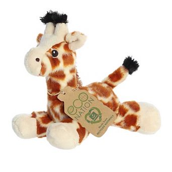 Aurora Small Orange Eco Nation Eco Softies 8" Giraffe Eco-friendly Stuffed Animal