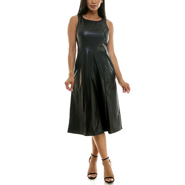 chinese dress ladies Faux Leather Mini Dress main image 1