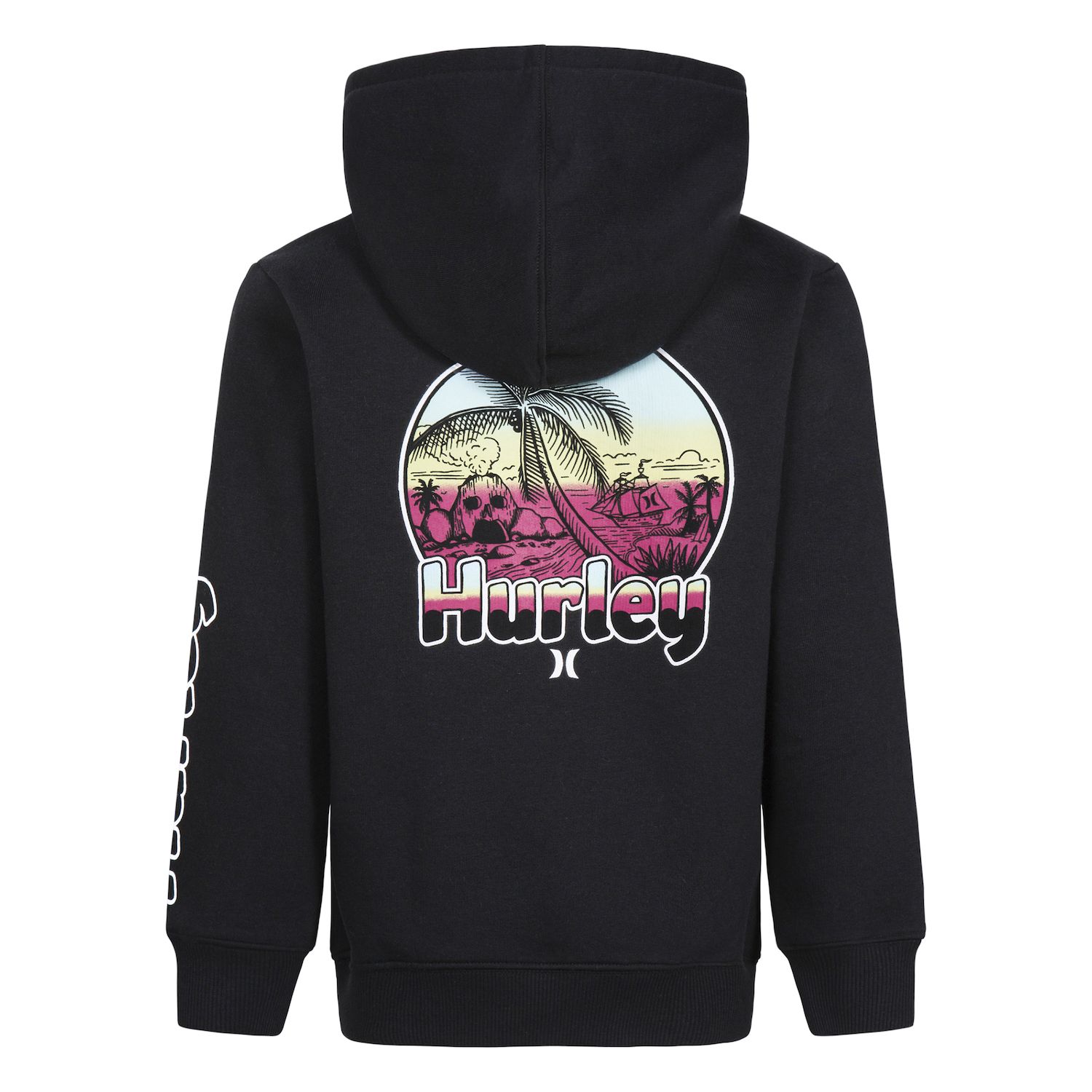Hurley Jungen Fleece-Pullover – Weicher Sweatshirt Mit Kängurutasche & Gerippten Bündchen