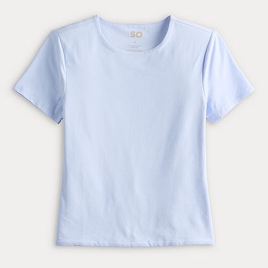 Juniors' SO® Short Sleeve Crewneck T-Shirt