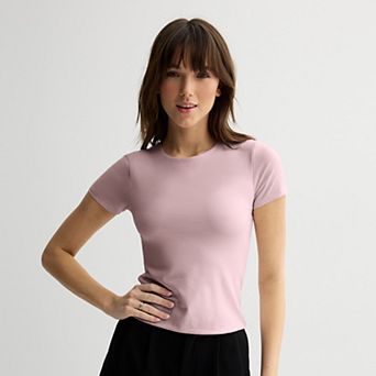 Juniors' SO® Short Sleeve Crewneck T-Shirt