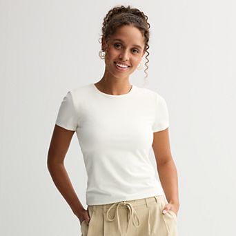 Juniors' SO® Short Sleeve Crewneck T-Shirt