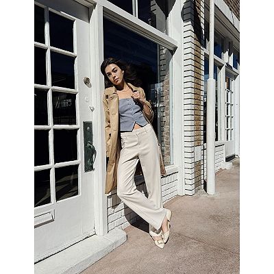 Juniors' SO® Button-Front Tank Top Vest