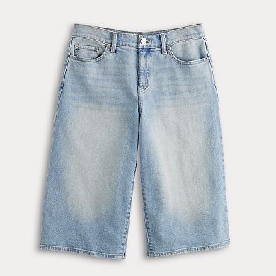 Juniors' SO® Low-Rise Baggy Jean Shorts