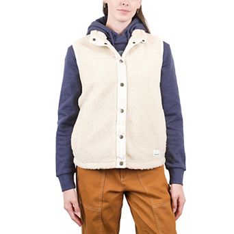 Women's Mountain and Isles Snap Front Sherpa Vest