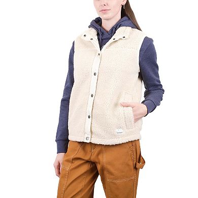 Women's Mountain and Isles Snap Front Sherpa Vest