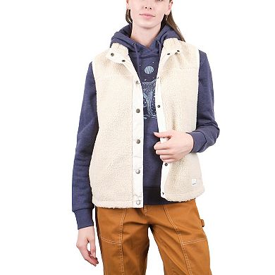 Women's Mountain and Isles Snap Front Sherpa Vest
